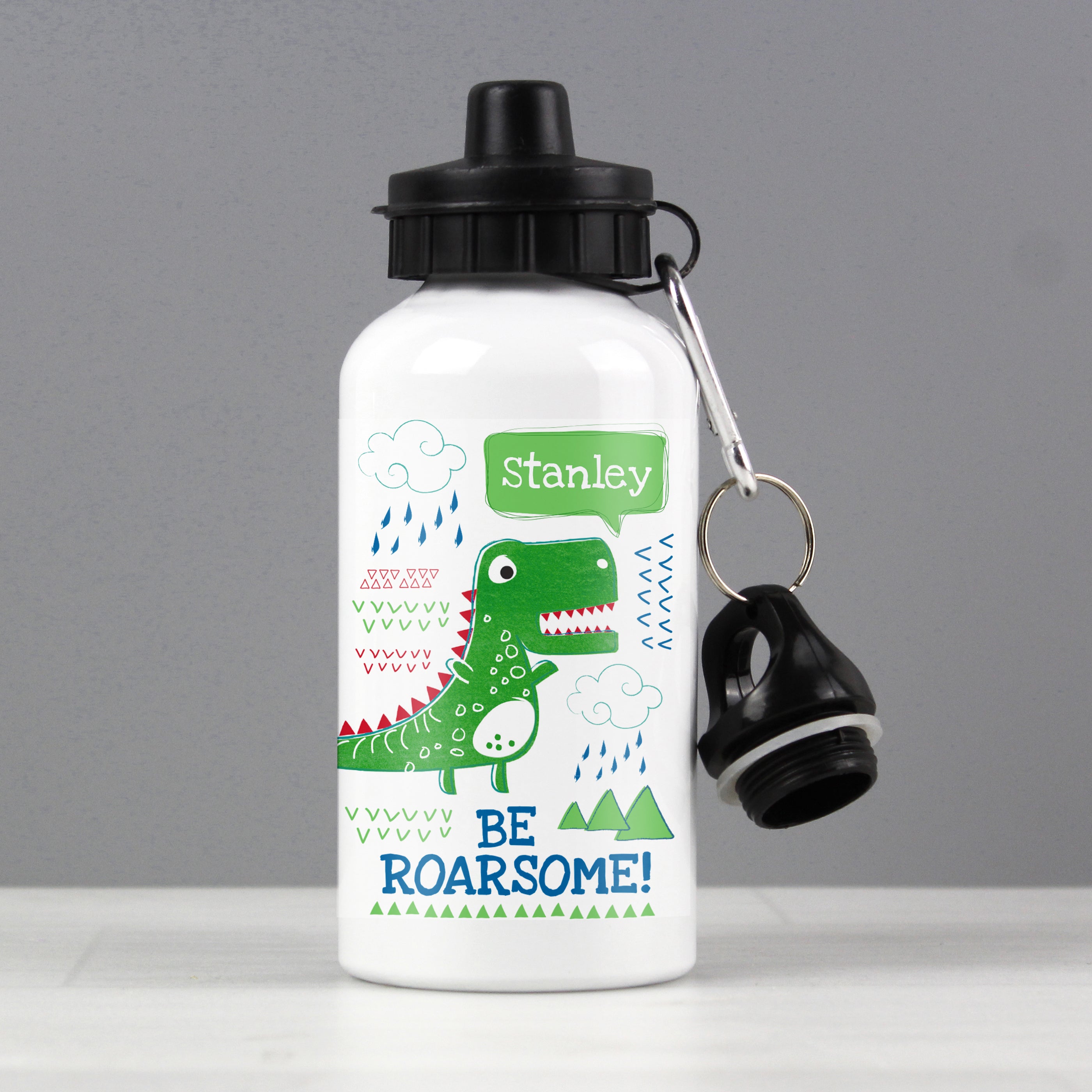 Personalised Be Roarsome Dinosaur Drinks Bottle