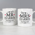 Personalised Mr & Mrs Mug Set