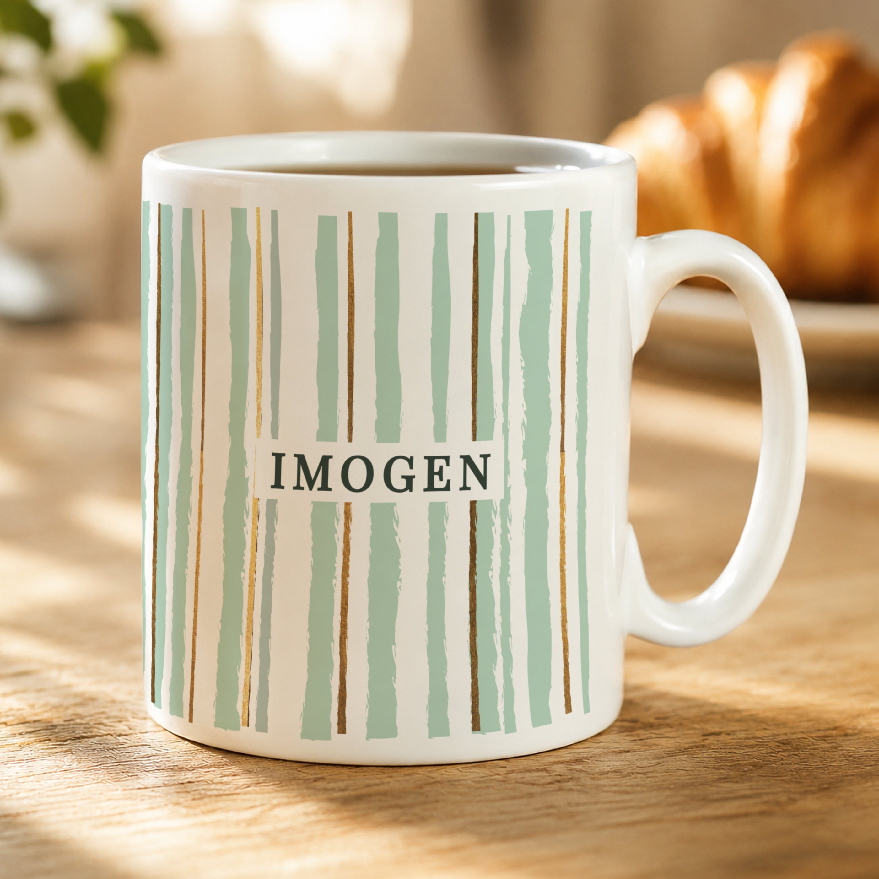 Personalised Striped Mug
