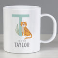 Personalised Animal Alphabet Plastic Mug
