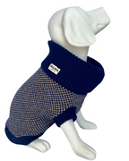 Navy Dog Jumper In Merino Lambswool