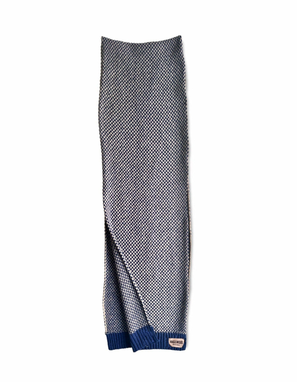 Navy Merino Lambswool Scarf | Sustainable & British Made