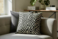 Zebra Print Textured Cushion