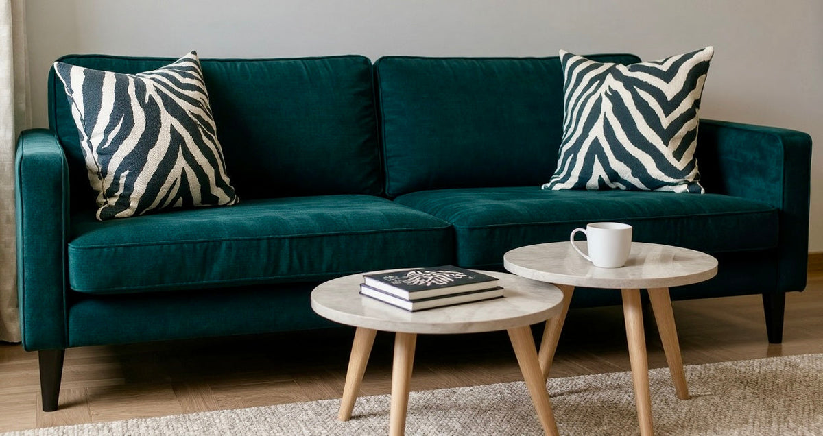 Zebra Print Textured Cushion