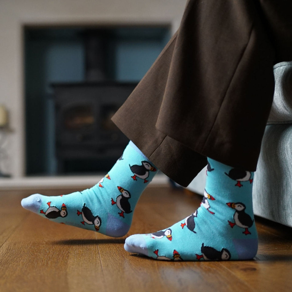 The Blue Puffin 2 Pack Bamboo Sock Set