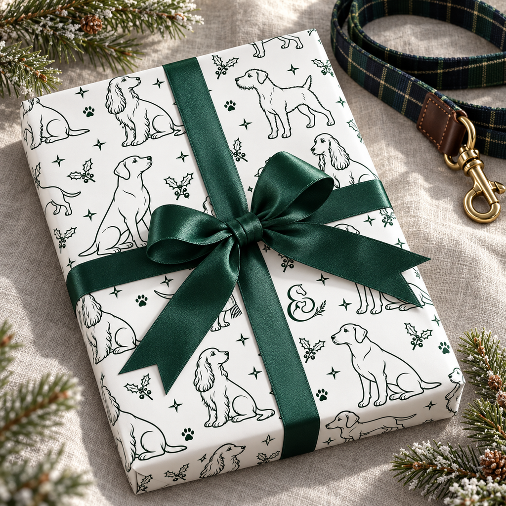 HHC Christmas Wrapping Paper – Christmas Dogs