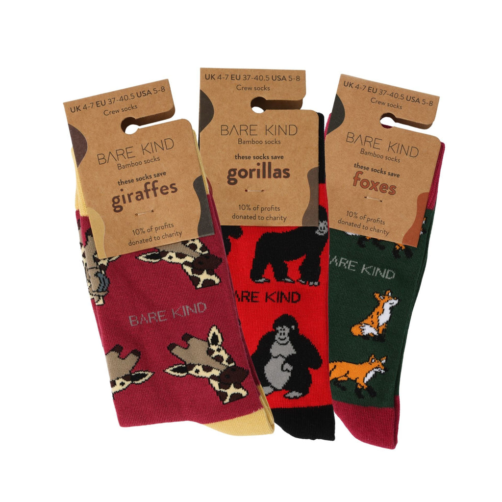 Red Lover 3 Bamboo Sock Set