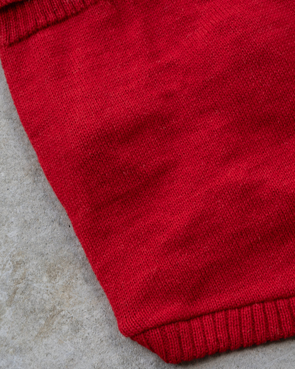 Cherry Red British Wool Dog Jumper