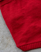 Cherry Red British Wool Dog Jumper