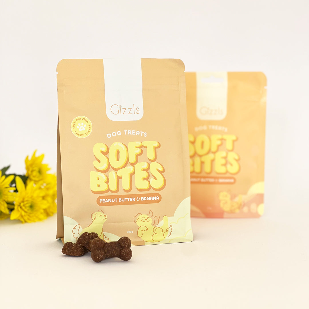 Peanut Butter & Banana Soft Dog Treats (300g)