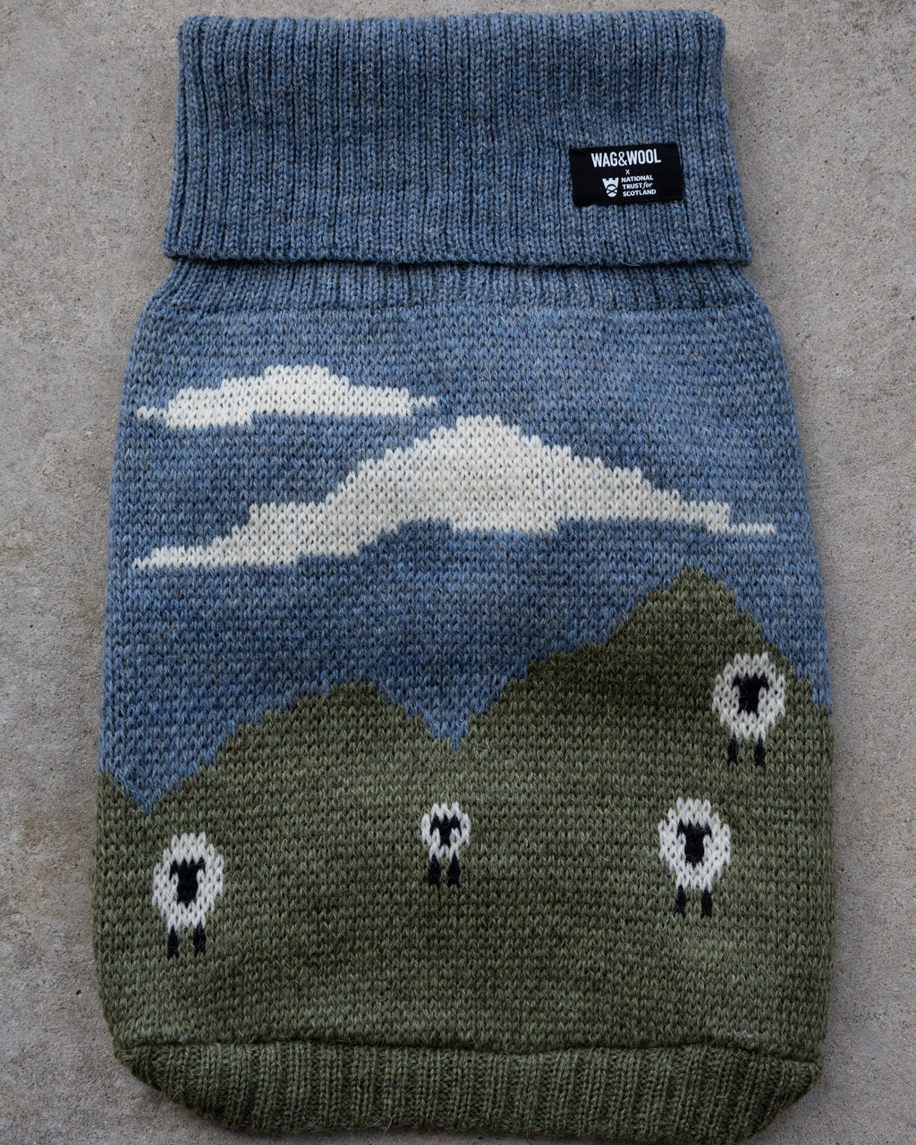 Blackface Sheep Dog Jumper in British Wool