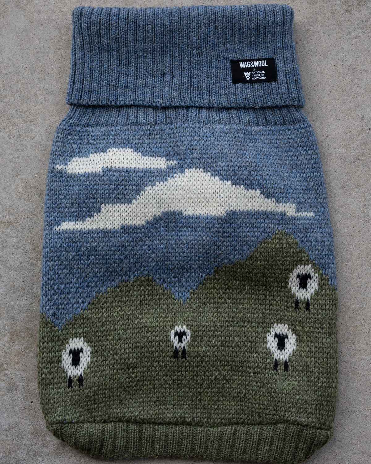 Blackface Sheep Dog Jumper in British Wool