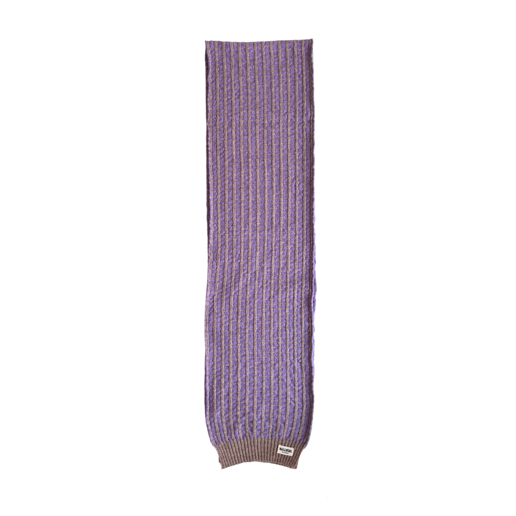 Purple Merino Lambswool Scarf
