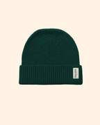 Forest Green British Wool Beanie Hat