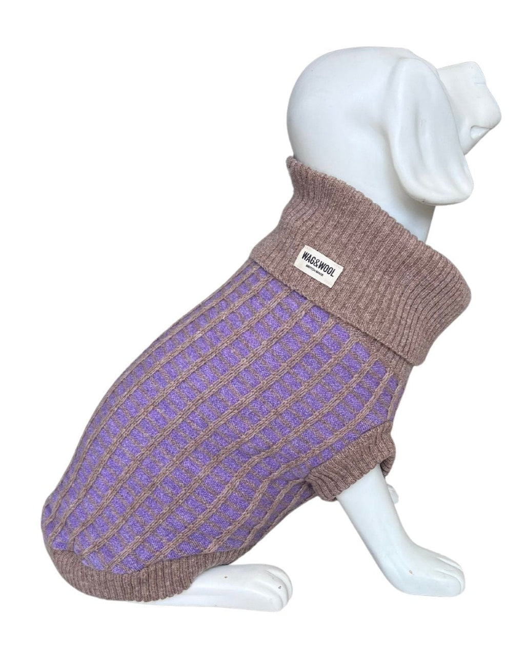Purple Dog Jumper in Pure Merino Lambswool