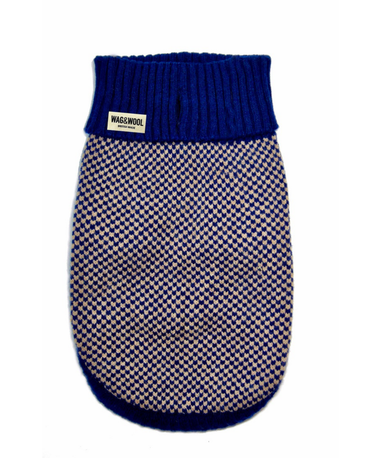 Navy Dog Jumper In Merino Lambswool