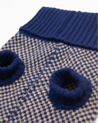 Navy Dog Jumper In Merino Lambswool