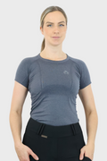 Short Sleeve Seamless Riding Top - Charcoal