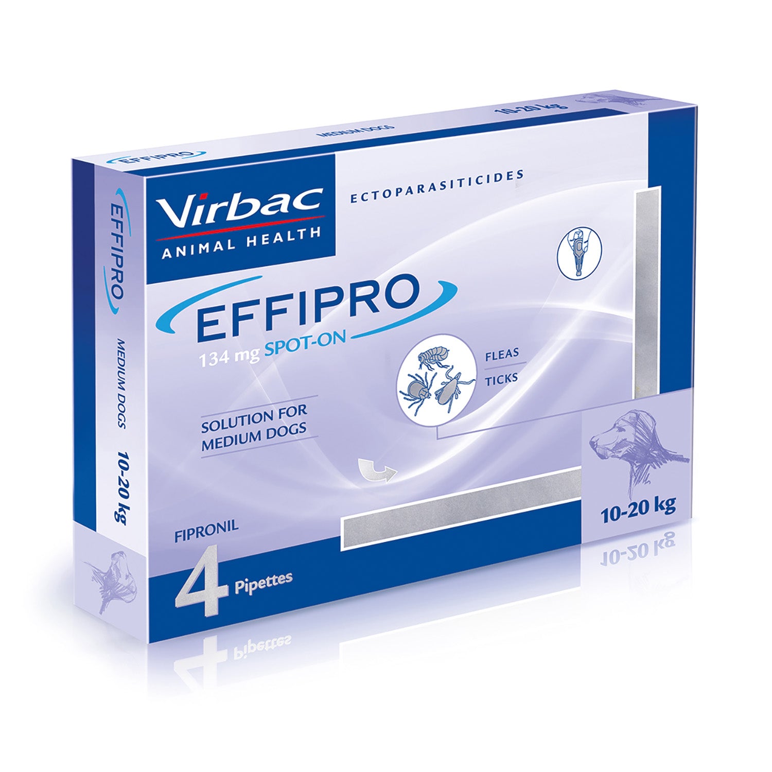 Virbac Effipro Spot-on Solution for Medium Dogs 10-20kg
