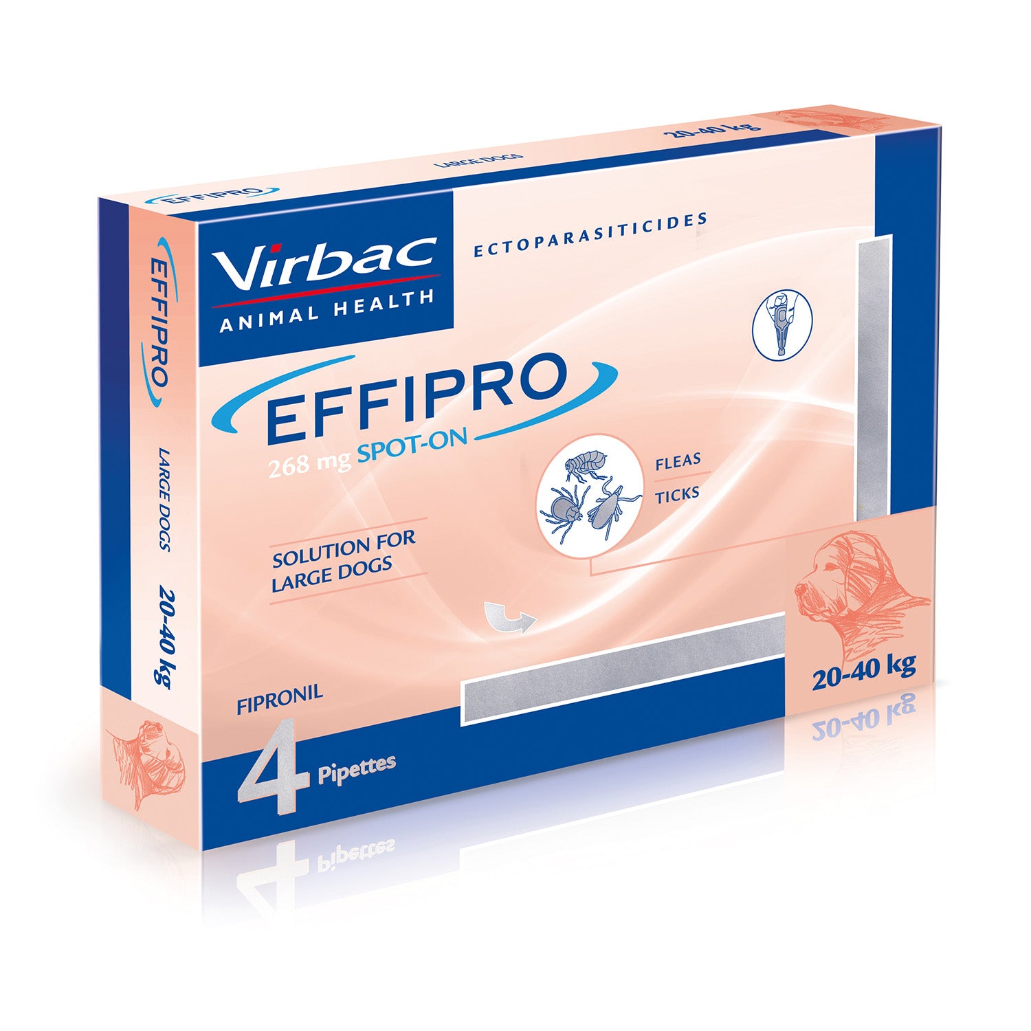 Virbac Effipro Spot-on Solution for Large Dogs 20-40kg