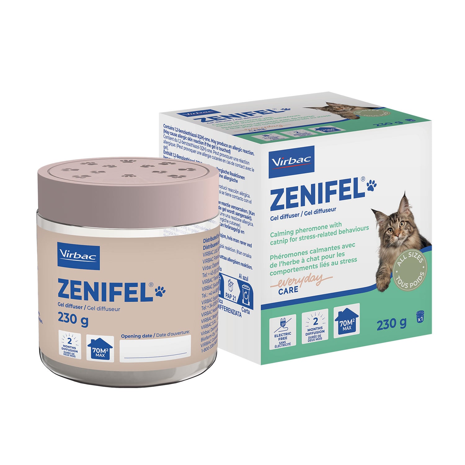 Virbac Zenifel Calming Gel Diffuser for Cats
