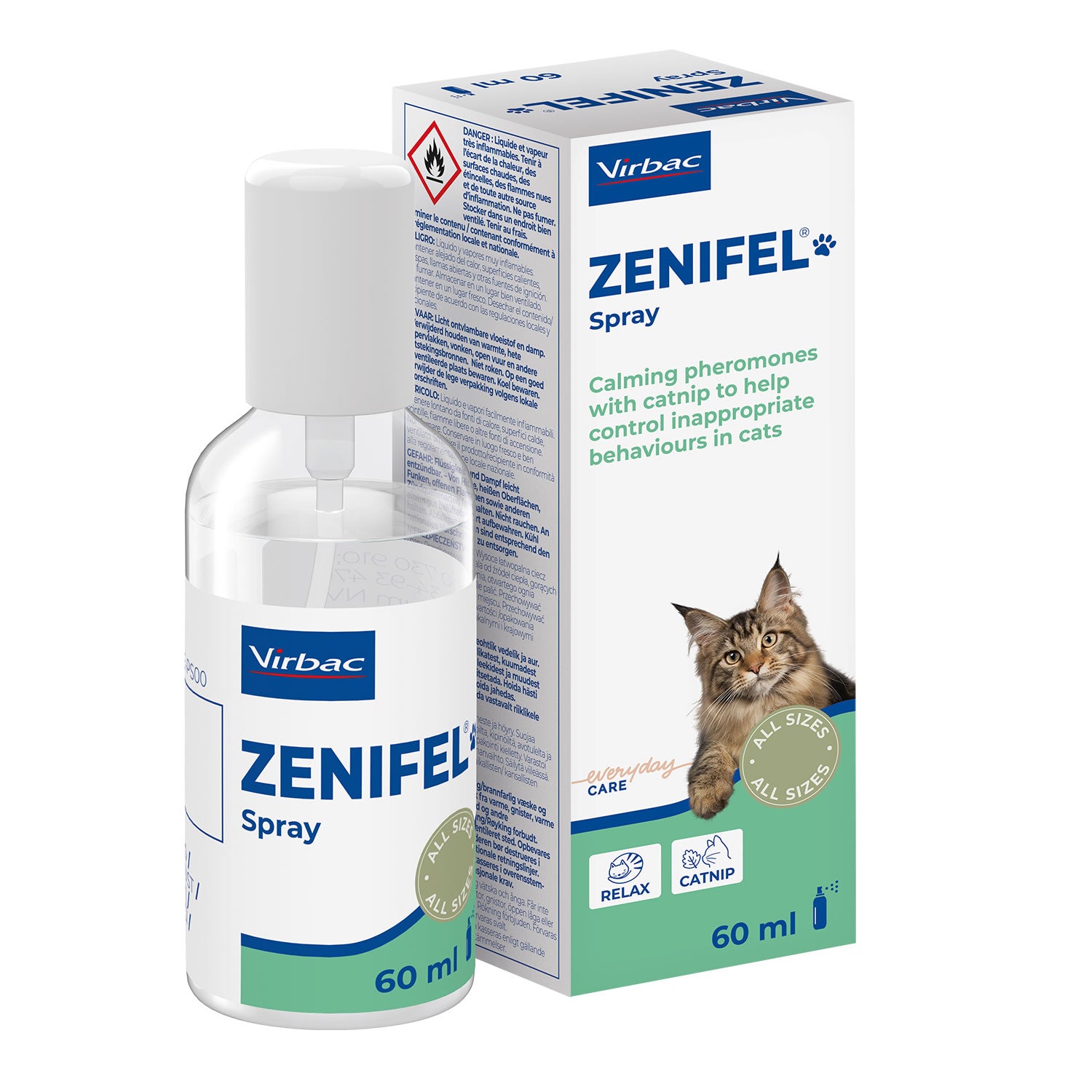 Virbac Zenifel Calming Spray for Cats