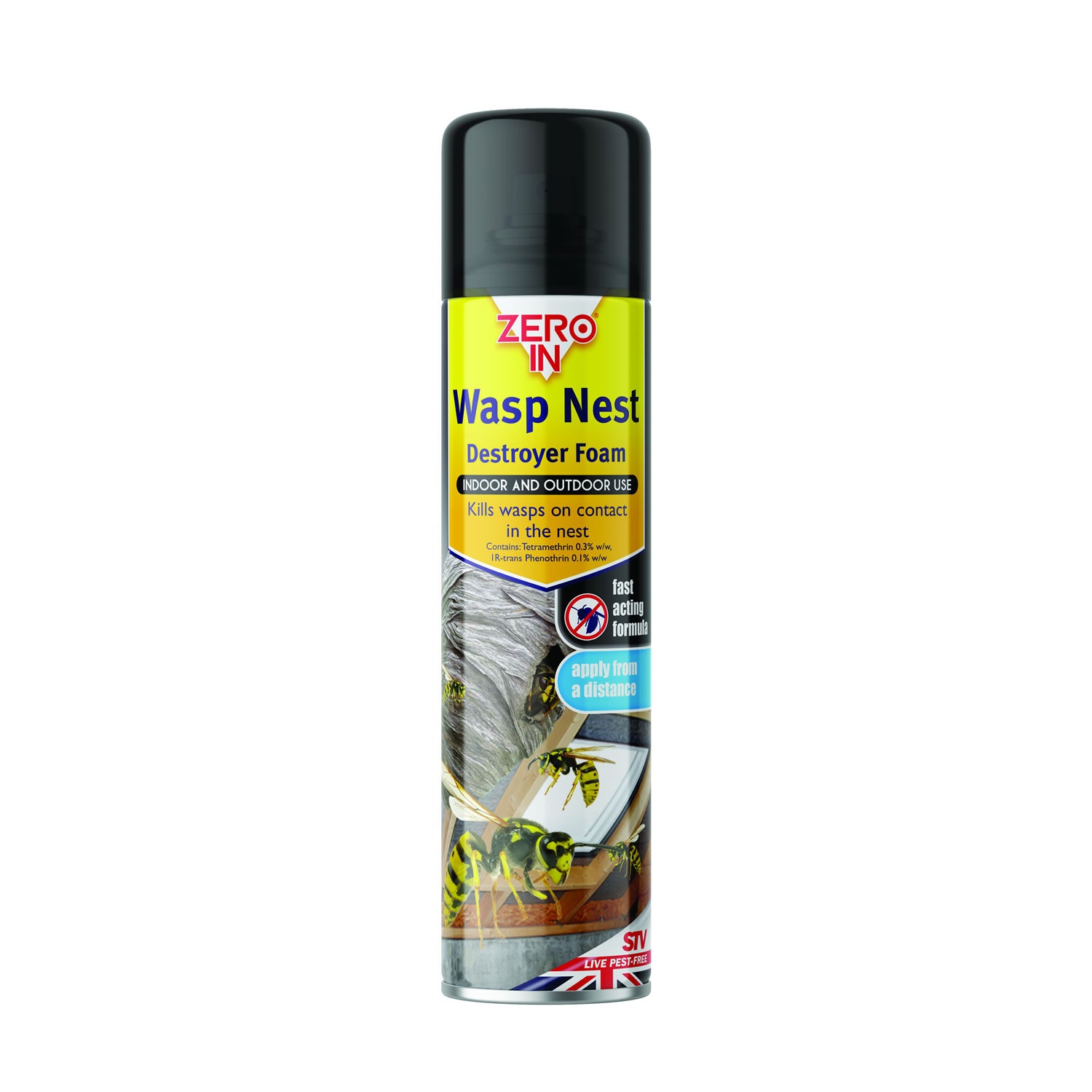 Zero in Wasp Nest Destroyer Foam