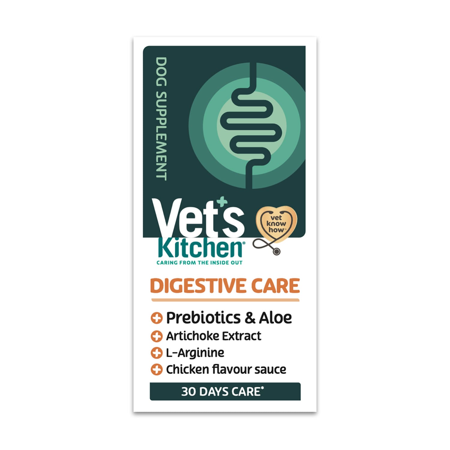 Vet's Kitchen Digestive Care Dog Supplement Prebiotics/aloe