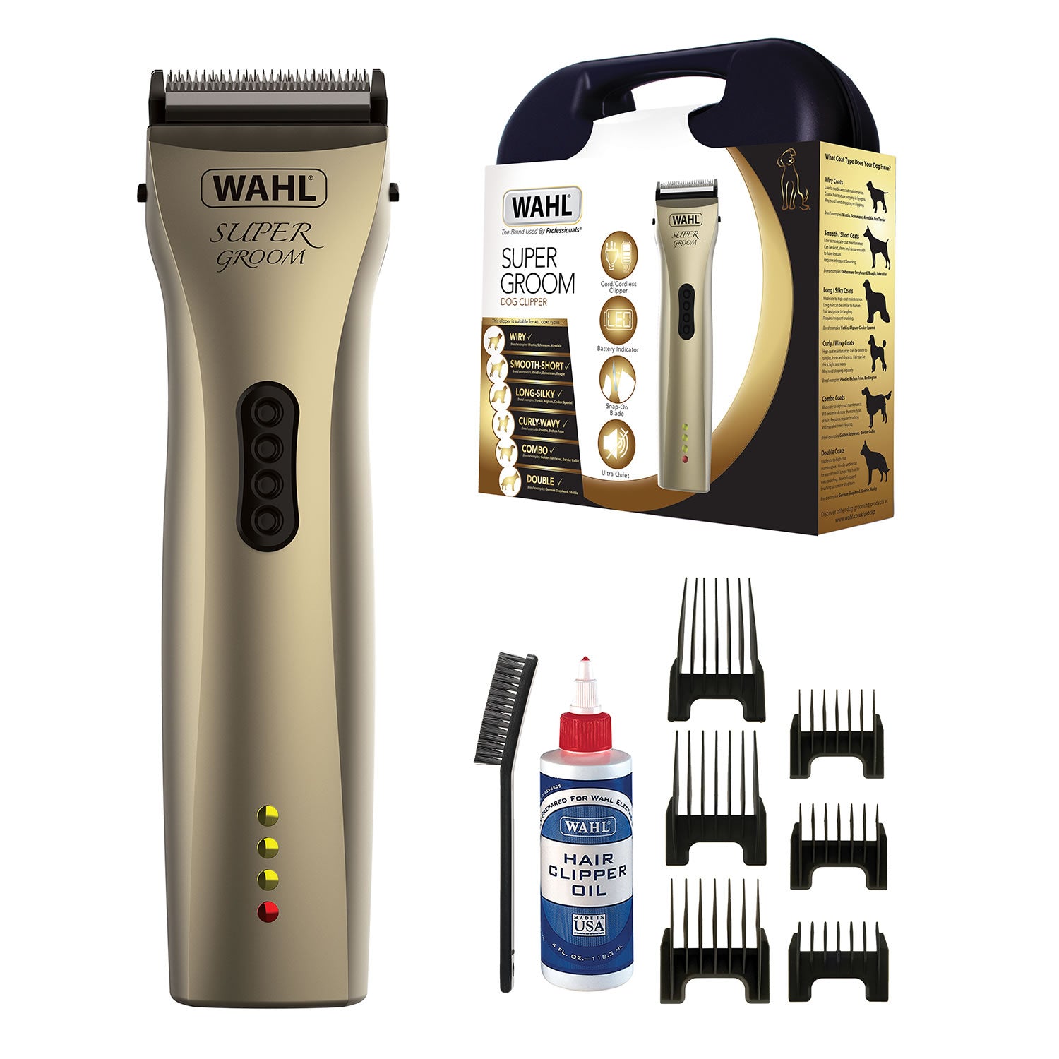 Wahl Super Groom Pet Cord/cordless Clipper Kit