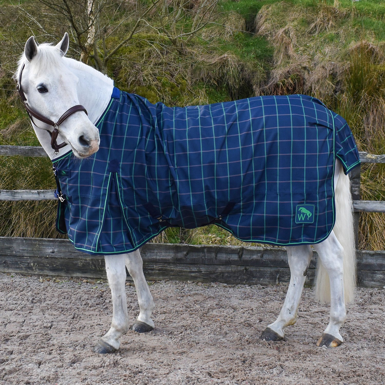 Whitaker Jacob Lightweight Turnout Rug Ogm Navy/green
