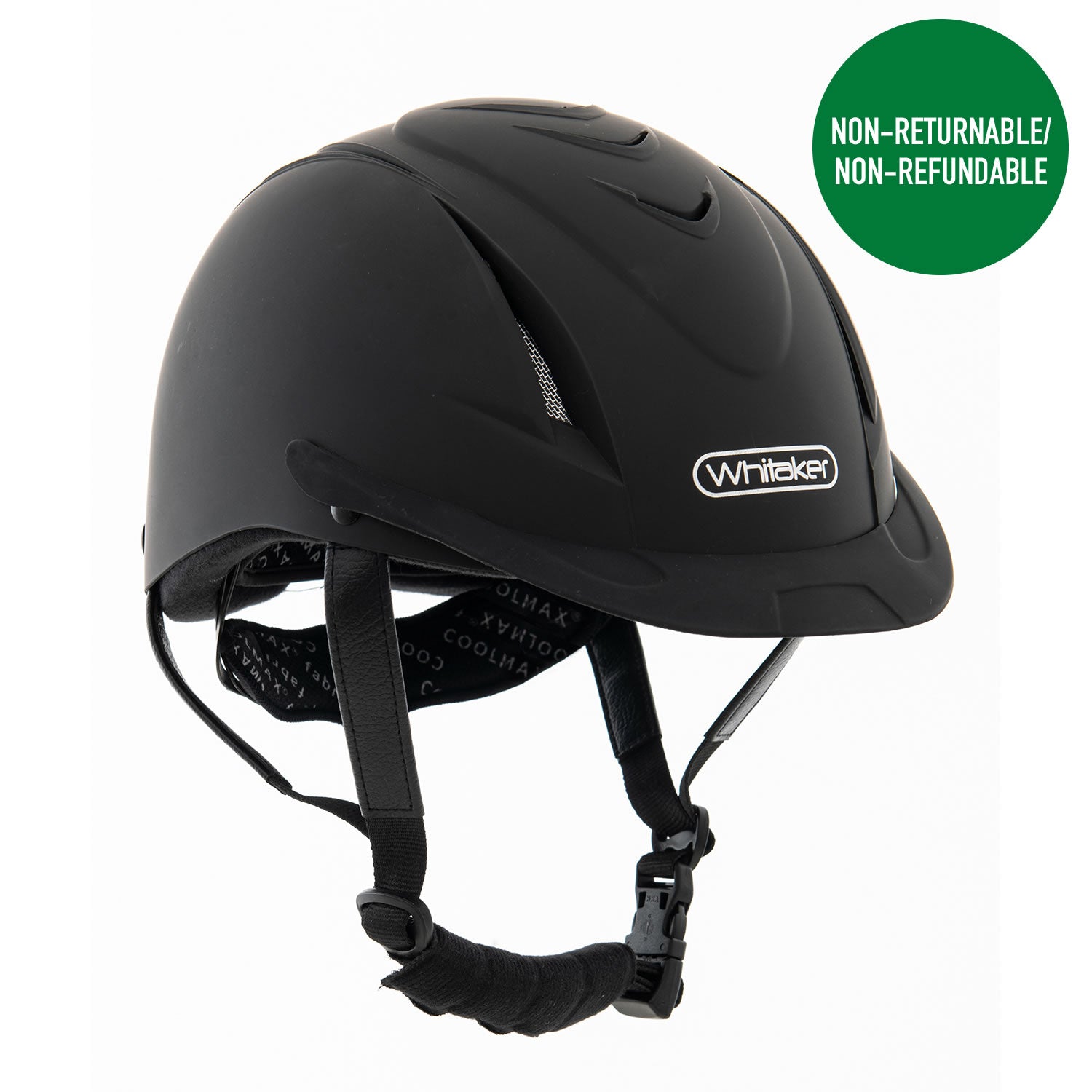 Whitaker Rh040 Nrg Young Rider Helmet Black