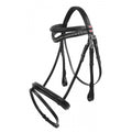 Whitaker Br073 Lynton Flash Bridle C/w 2 Browbands Black