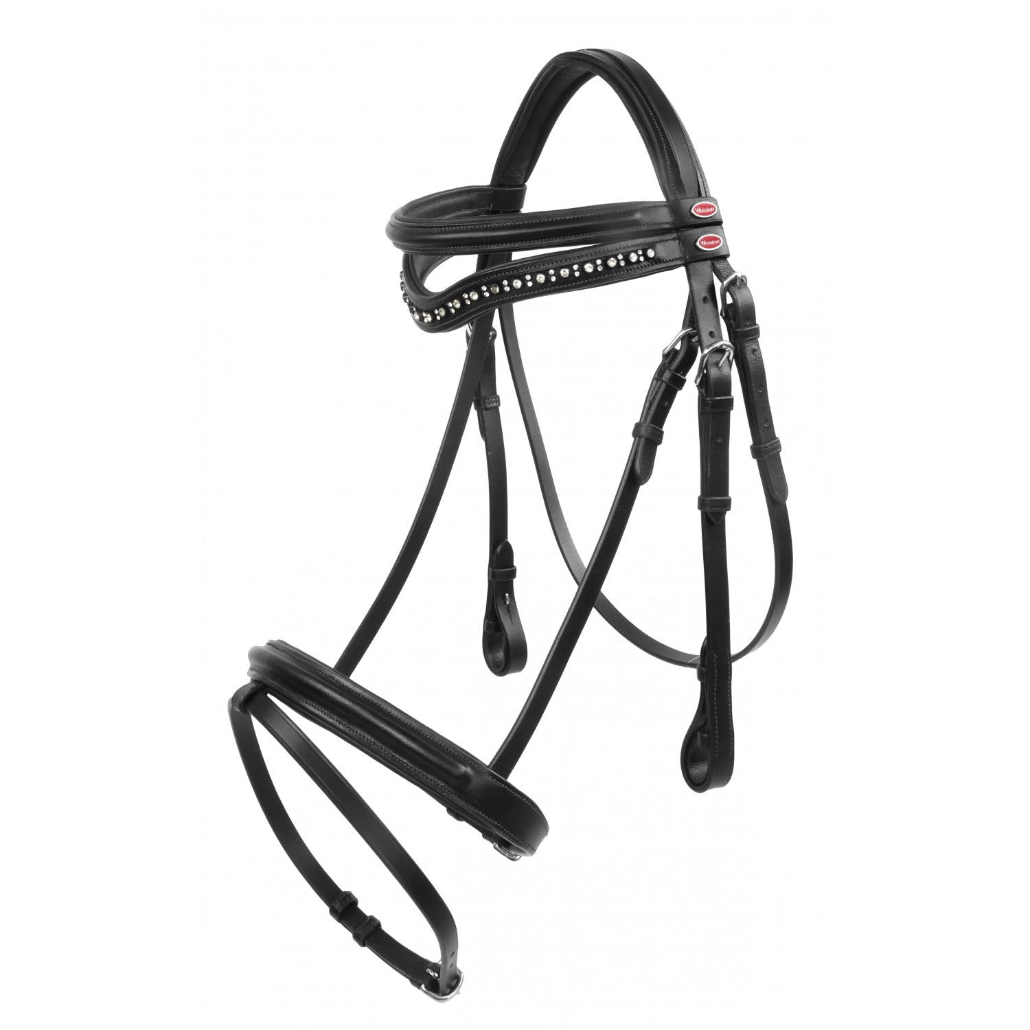 Whitaker Br073 Lynton Flash Bridle C/w 2 Browbands Black