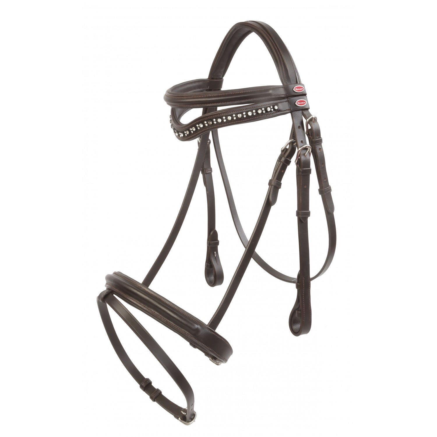 Whitaker Br073 Lynton Flash Bridle C/w 2 Browbands Havana