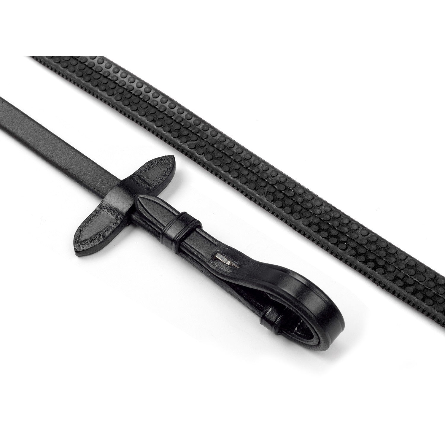 Whitaker Rer073 Lynton 5/8" Rubber Reins Black