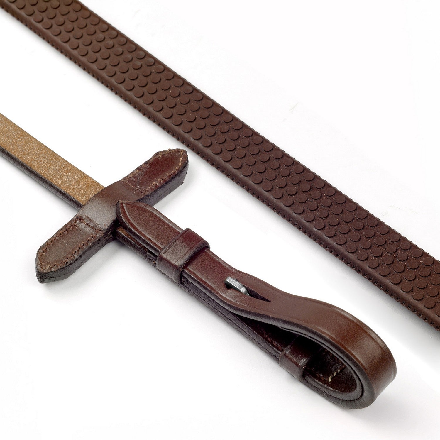 Whitaker Rer073 Lynton 5/8" Rubber Reins Havana