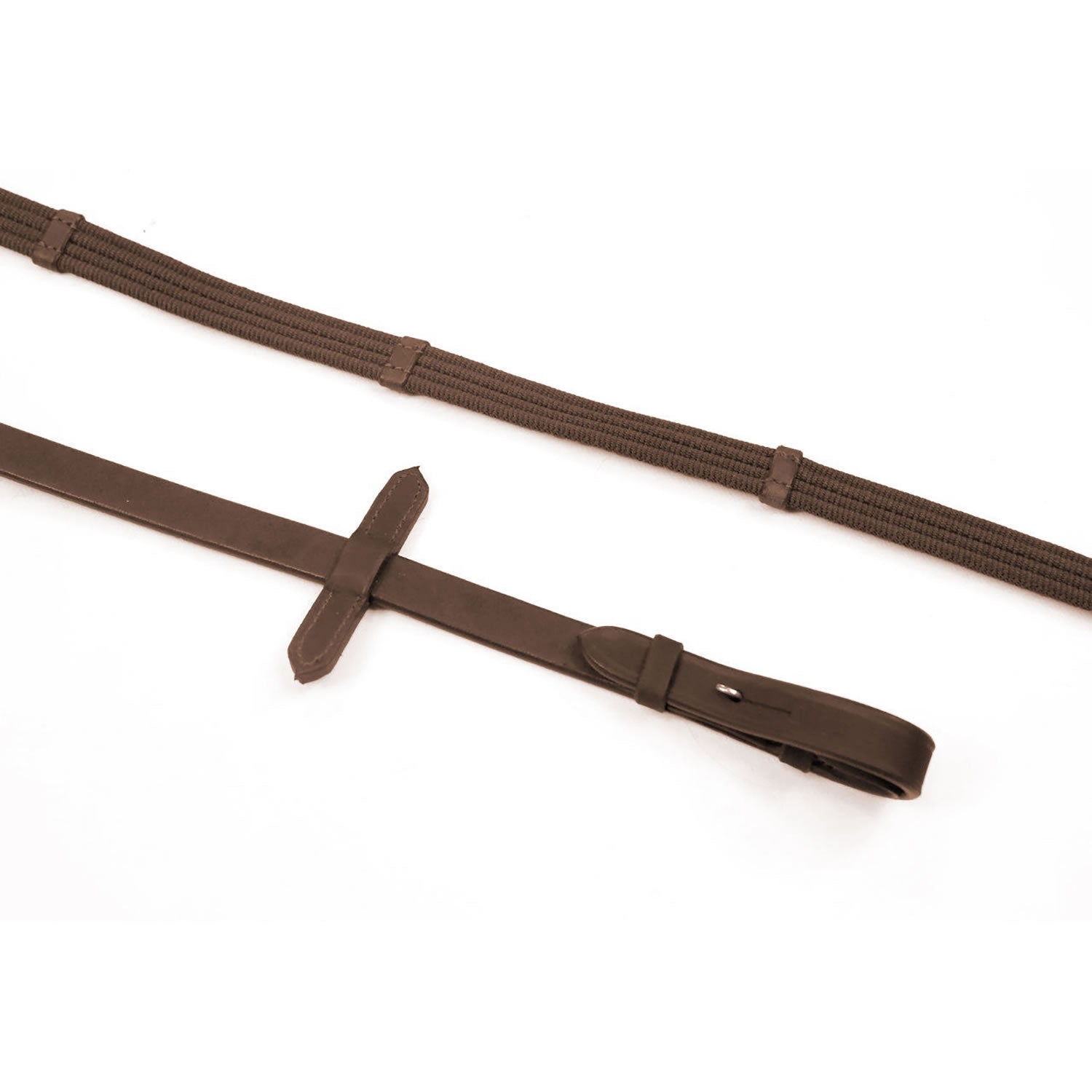 Whitaker Rer054 Ready to Ride Webbed Reins Havana
