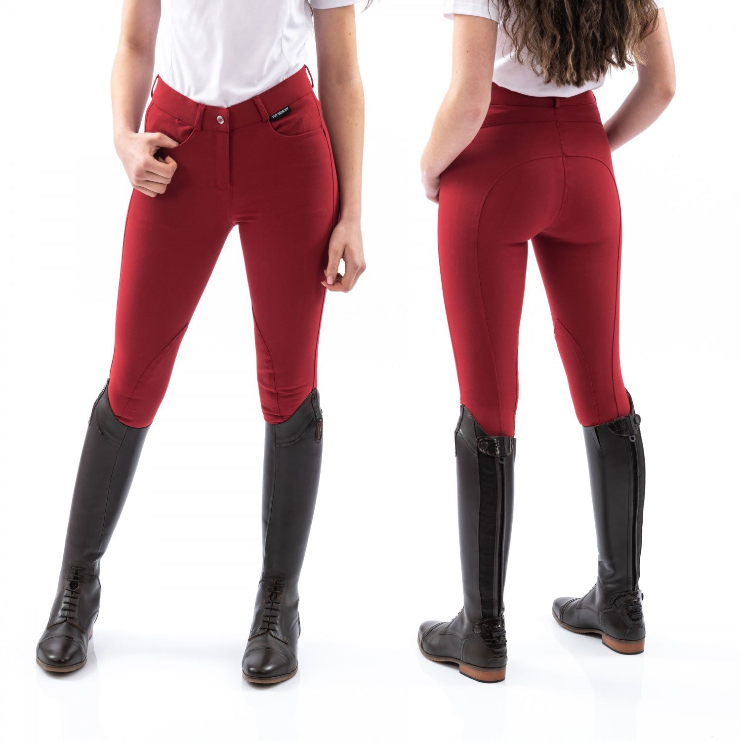 Whitaker B126k Sawley Kids Breeches Crimson