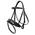 Whitaker Br048a Eastwood Crank Bridle C/w Reins Black