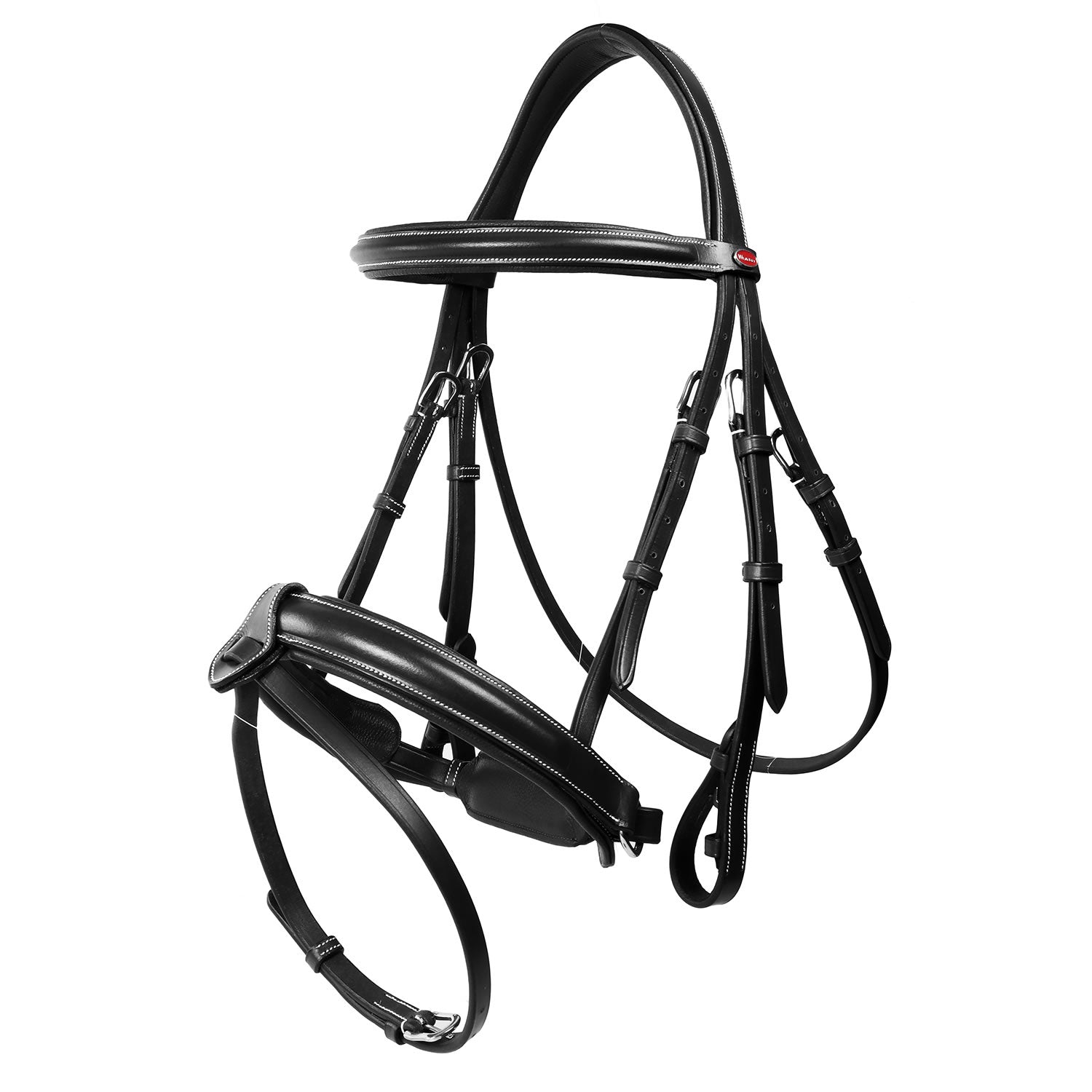 Whitaker Br048a Eastwood Crank Bridle C/w Reins Black