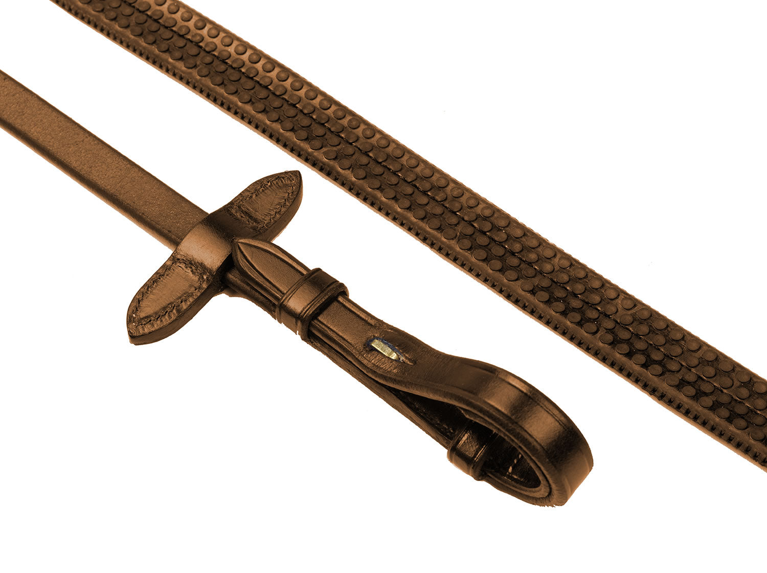 Whitaker Rer048a Eastwood Rubber Reins Light Havana
