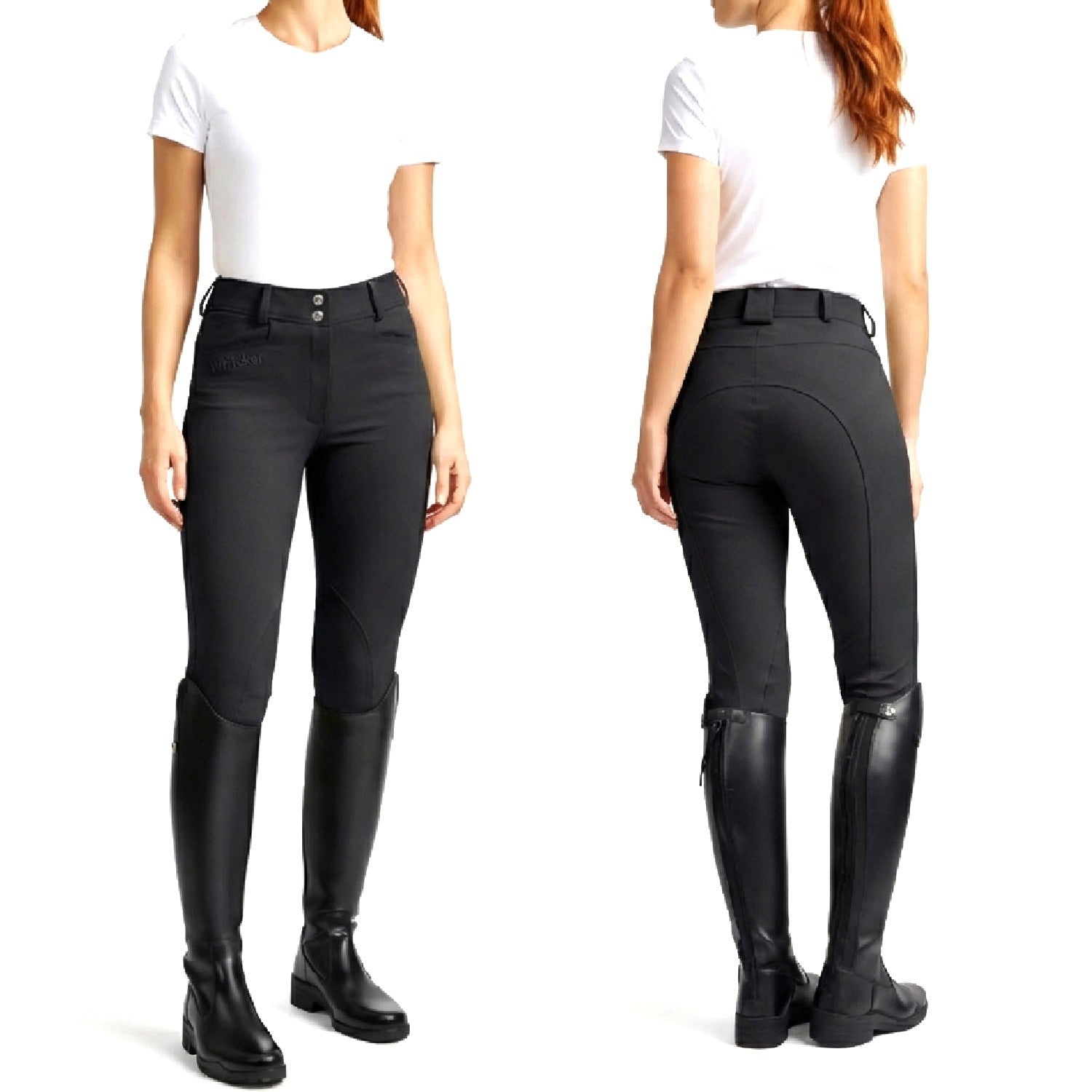 Whitaker B238l Hemsworth Ladies Breeches Black