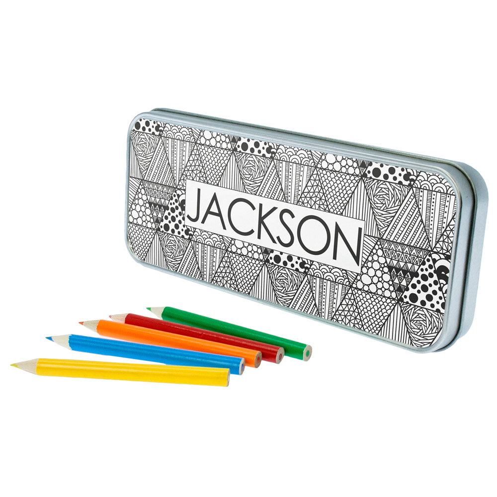 Abstract Sketch Pencil Case