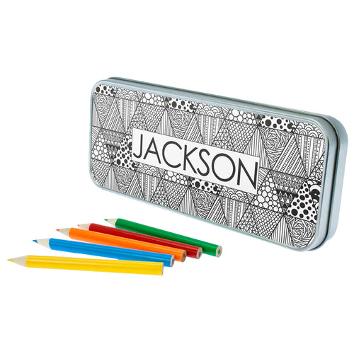 Abstract Sketch Pencil Case