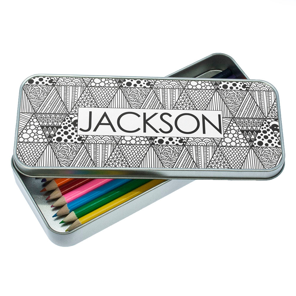 Abstract Sketch Pencil Case