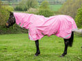 100g Detachable Neck Turnout Rug - Baby Pink