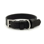 Black Leather Dog Collar