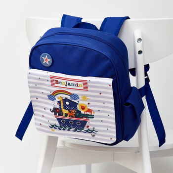 Personalised Kid's Noah's Ark Mini Rucksack