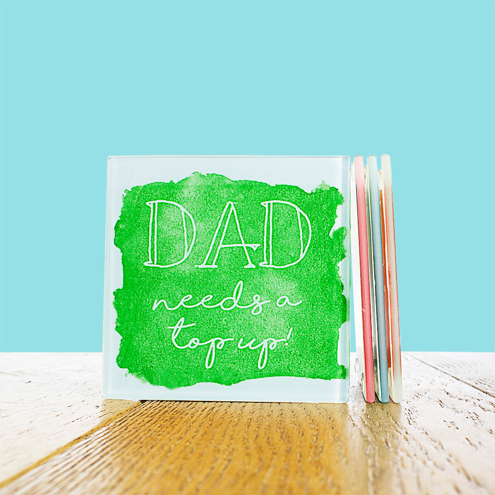 Coastal Watercolour Personalised Coaster