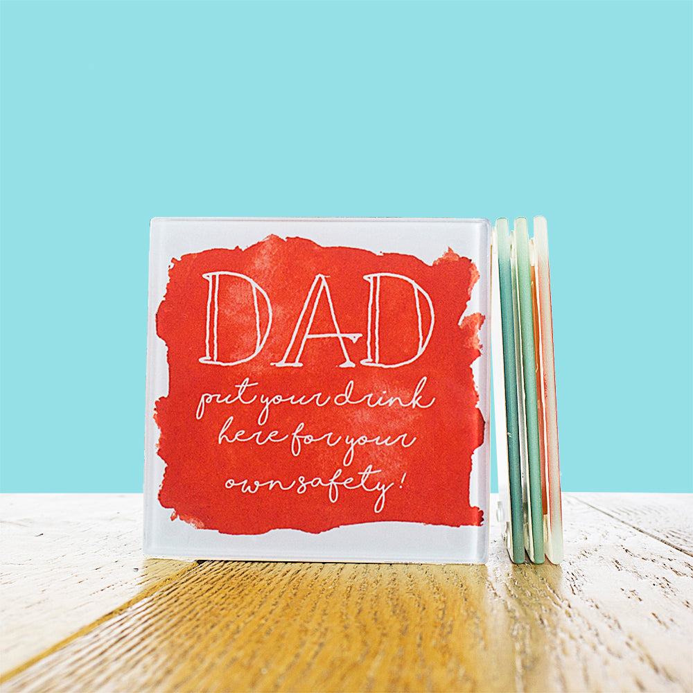 Coastal Watercolour Personalised Coaster